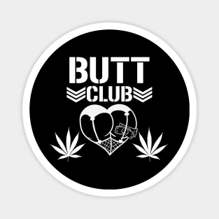 Butt Club Classic Logo B&W Magnet